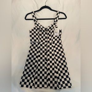 Urban Outfitters BDG Checkered Denim Mini Dress S NWT